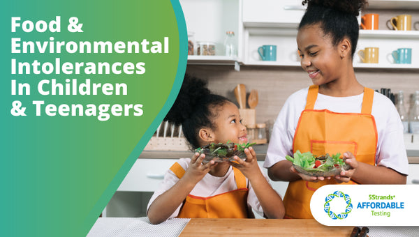 5Strands Food & Environmental Intolerances in Children & Teenagers - At Home Test Kit Allergy Intolerances Gut Health