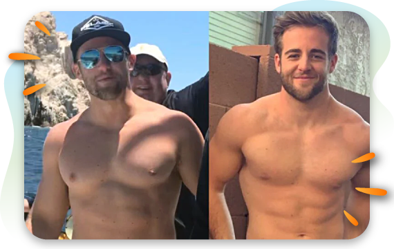 jake before and after transformation with 5strands