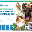 5Strands Pet Nutritional Imbalance Test kit packaging with a dog and cat on a white background