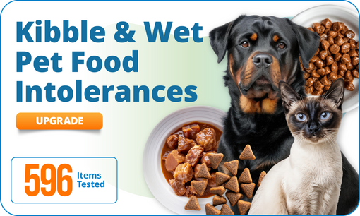 Kibble & Wet Pet Food Intolerances, 596 Items (Upgrade)
