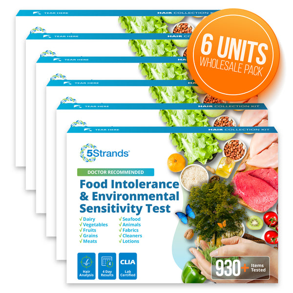 Food Intolerance & Environmental Sensitivity Test (Wholesale, 6 Pack)