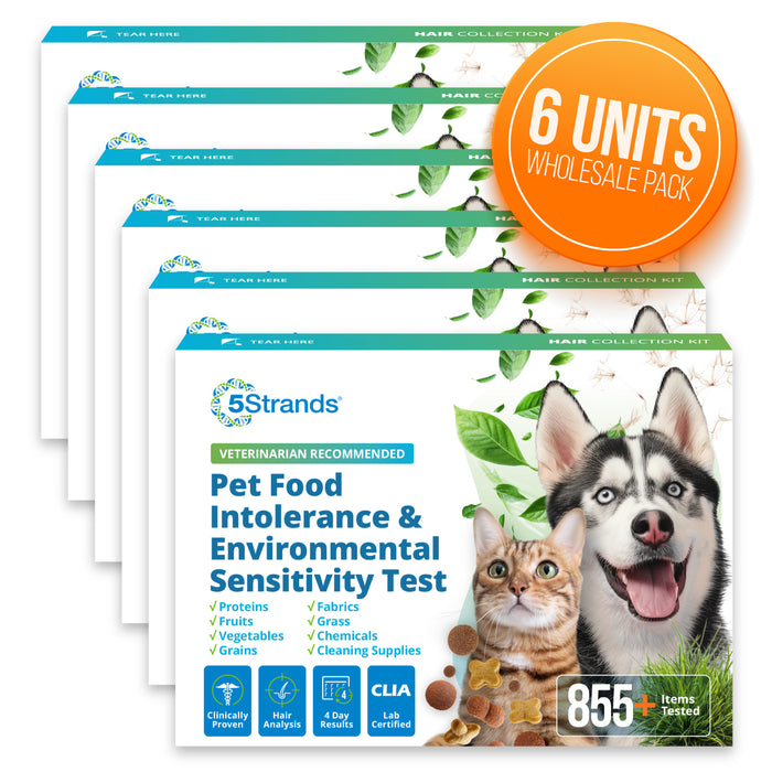 Pet Food Intolerance & Environmental Sensitivity Test (Wholesale, 6 Pack)