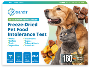 Pet freeze-dried food intolerance test