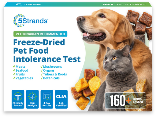 Pet freeze-dried food intolerance test
