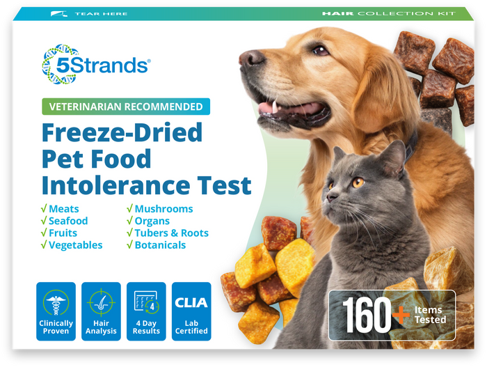 Pet freeze-dried food intolerance test