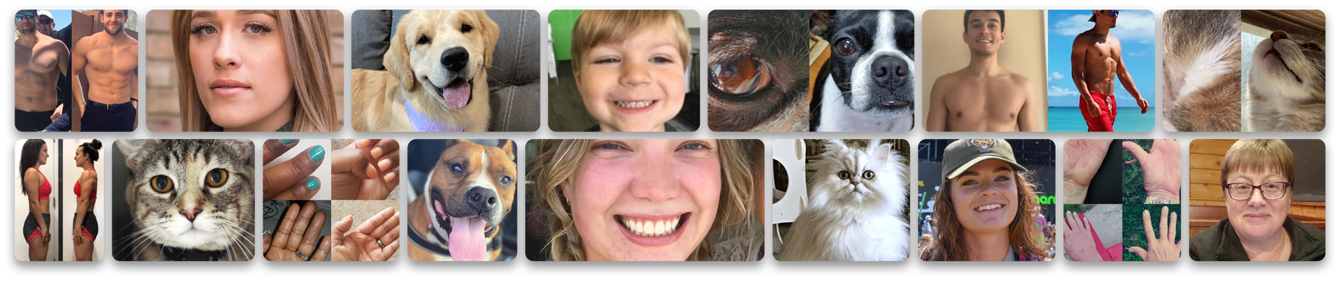 Customer photo collage