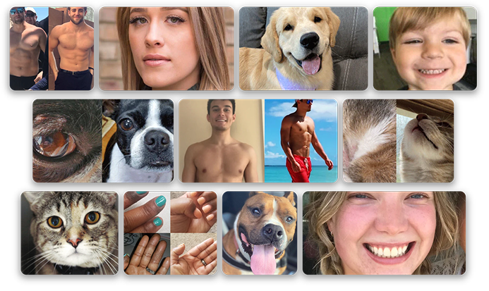Customer photo collage