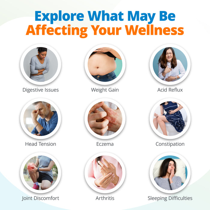 Symptoms that may be caused by food intolerances
