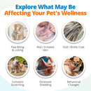 Symptoms caused by pet heavy metal sensitivities.