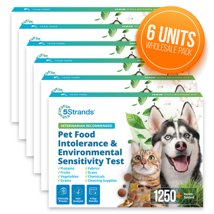 Pet Food Intolerance & Environmental Sensitivity Test (Wholesale, 6 Pack)