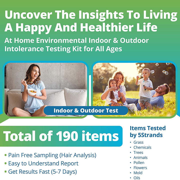190 environmental items test in the intolerance test
